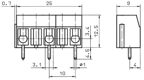 Conta-Clip 13505.4 Spring Tension Terminal Blocks