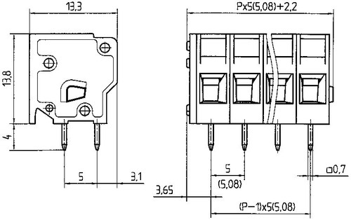 Conta-Clip 11077.0 Spring Tension Terminal Blocks