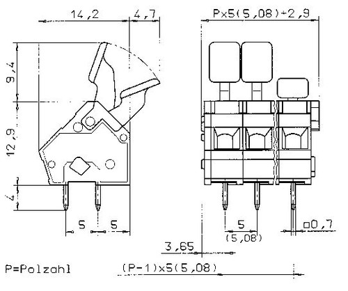 Conta-Clip 10853.0 Spring Tension Terminal Blocks
