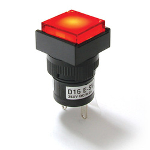 E-Switch L16PLR10CWHTFLAT Pushbutton Switches