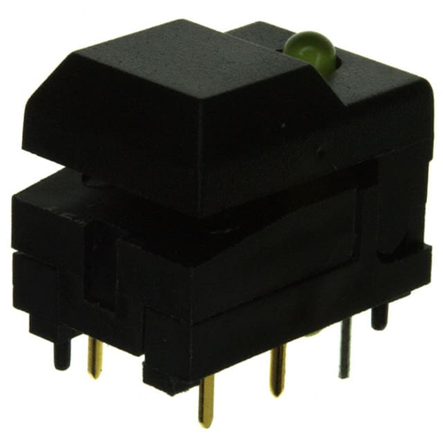 E-Switch 5501MBLKYEL Pushbutton Switch