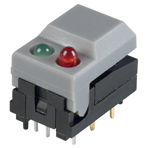 E-Switch 5501MGRYREDGRN Pushbutton Switch