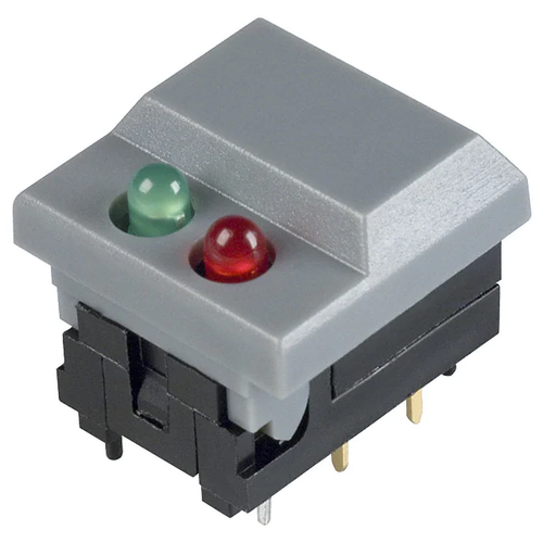E-Switch 5511MGRYREDGRN Pushbutton Switch