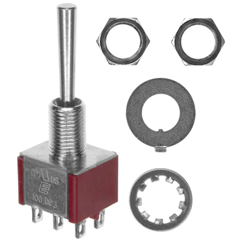 E-Switch 100DP3T4B1M1QEH Toggle Switches
