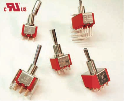 E-Switch 100DP6T3B2M6RE Toggle Switches