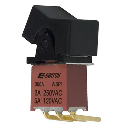 E-Switch 300A-WSP1-J1-BLK-M6-Q-E Rocker Switches