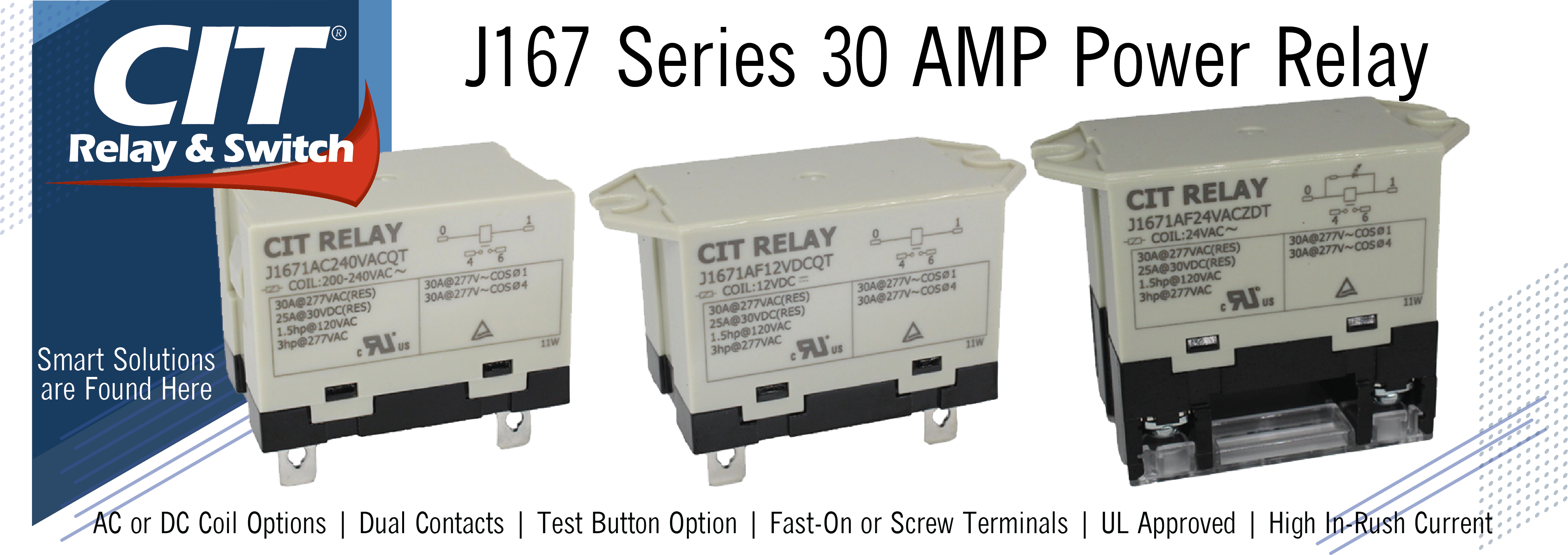 CIT Relay and Switch J167 Series Relay