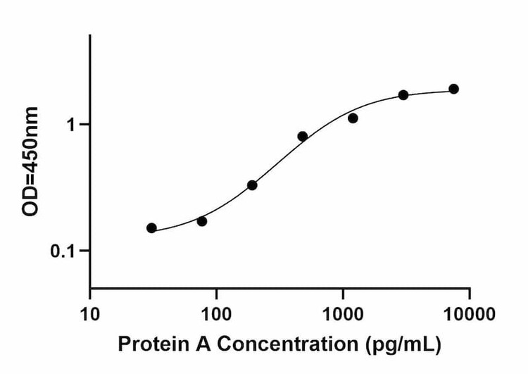 Protein A ELISA kit Standard Curve