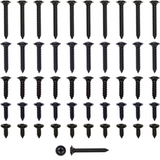 HYUNDAI 50-Piece Interior | Exterior | Molding | Bezel | Trim | Door Panel | Headliner | Dash | Phillips Screws | Hardware | Black | #8 (FITS: Hyundai, Kia, Genesis)