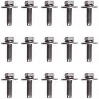 HYUNDAI 15-Piece Interior / Exterior / Engine Bay / Chassis / Body Bolt Kit (M8-1.25 x 30 mm) FITS: Hyundai, Kia, Genesis