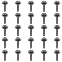 GM 25-Piece 7 mm Interior, Exterior, Splash Shield, Engine Bay, Trim Screws, Black #8 M4.2-1.41 FITS: Chevrolet, Buick, Oldsmobile, Pontiac, Cadillac, GMC Trucks, A | B | C | D | E | F | G | H | J | X | Y Body