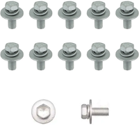NISSAN 10-Piece 12mm Splash Shield / Wheel Liner / Interior / Exterior / Engine Bay / Body Bolt Kit (M8-1.25 x 20 mm)