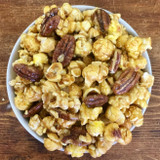 Caramel Popcorn with Glazed Pecans 