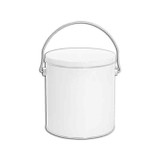 Solid White 1 Gallon Tin 