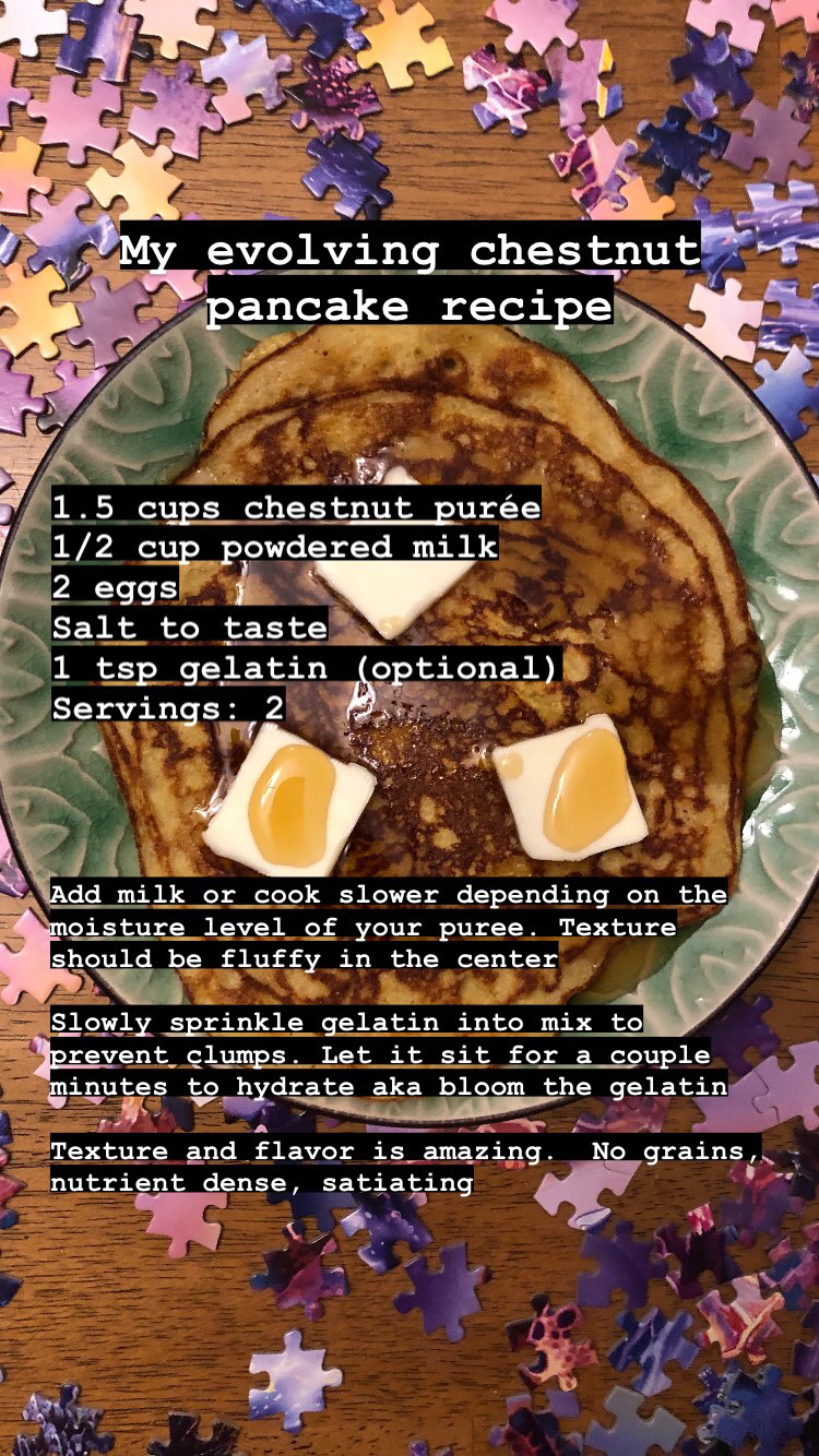 chestnut pancake recipe