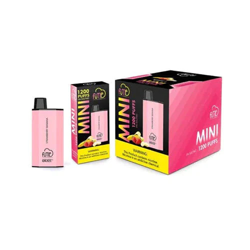 FUME Mini 1000 Puff Disposable Vape Strawberry Banana Trippy Vapors