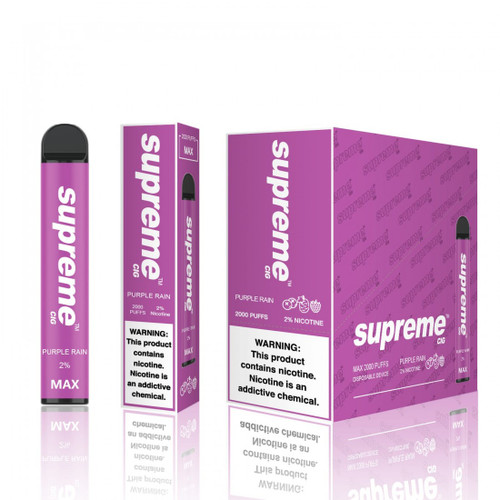 2% SUPREME Cig 2,000 Puff Disposable Vape