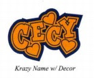 Krazy Name with Decor