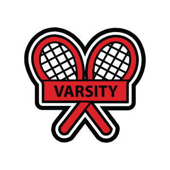 Crossed Rackets w/ Bar