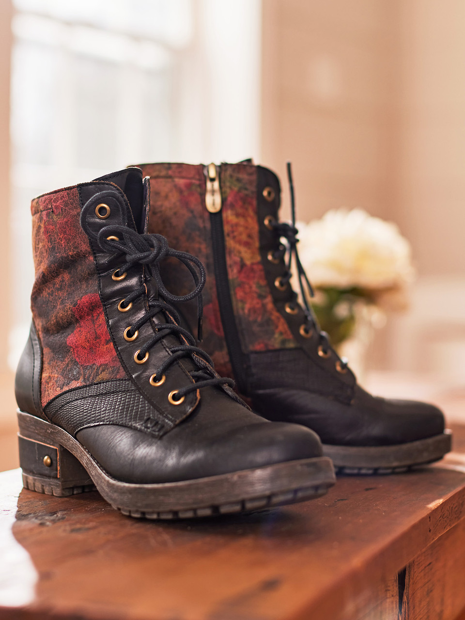 Marty Boot Black Shop Beautiful Designs by April Cornell