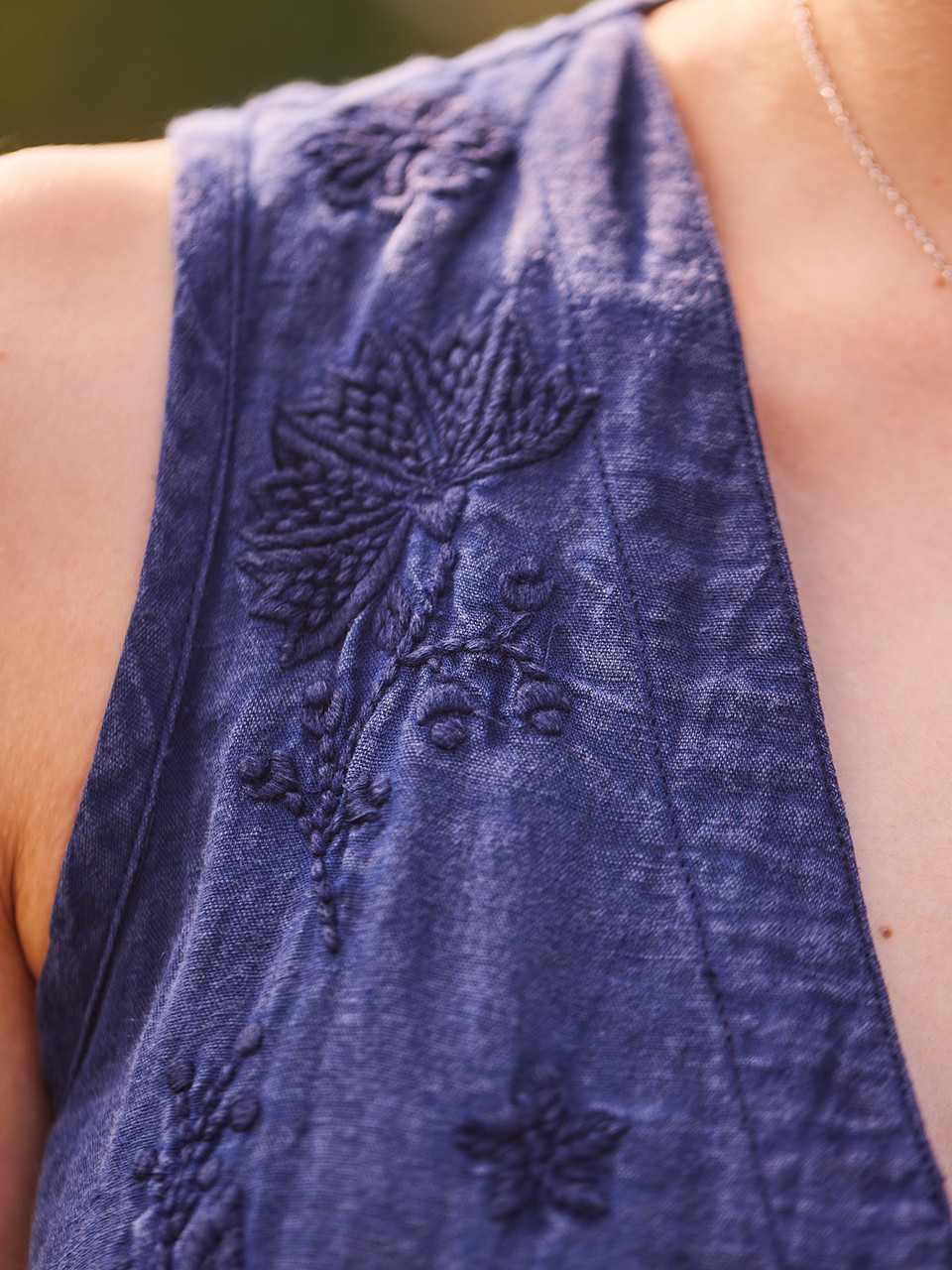 Donna Linen Blouse - Navy | Shop Beautiful Designs by April