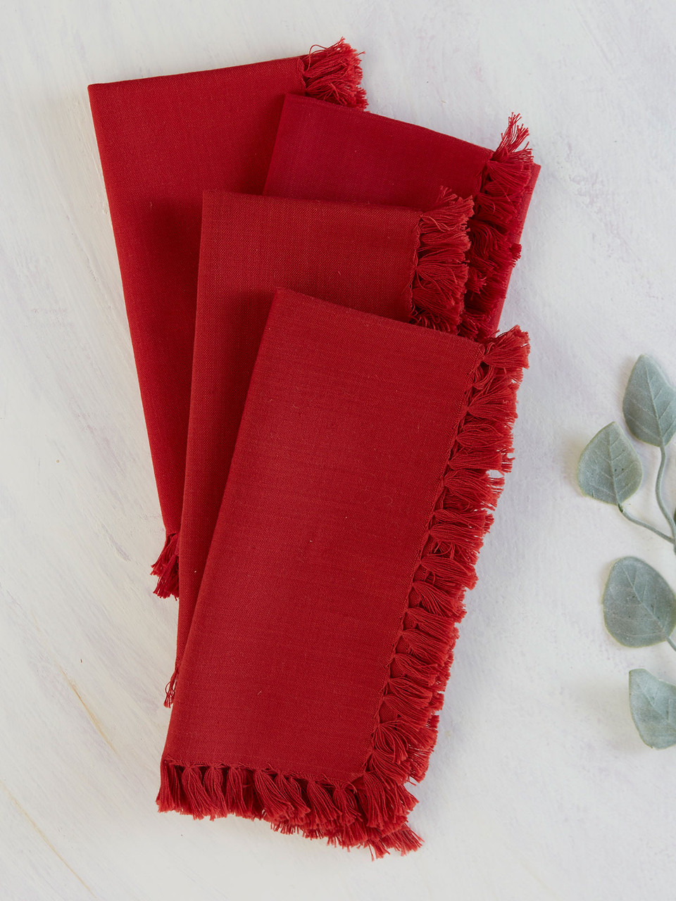 Essential Napkin Set of 4 - Red | Shop Beautiful Designs by April
