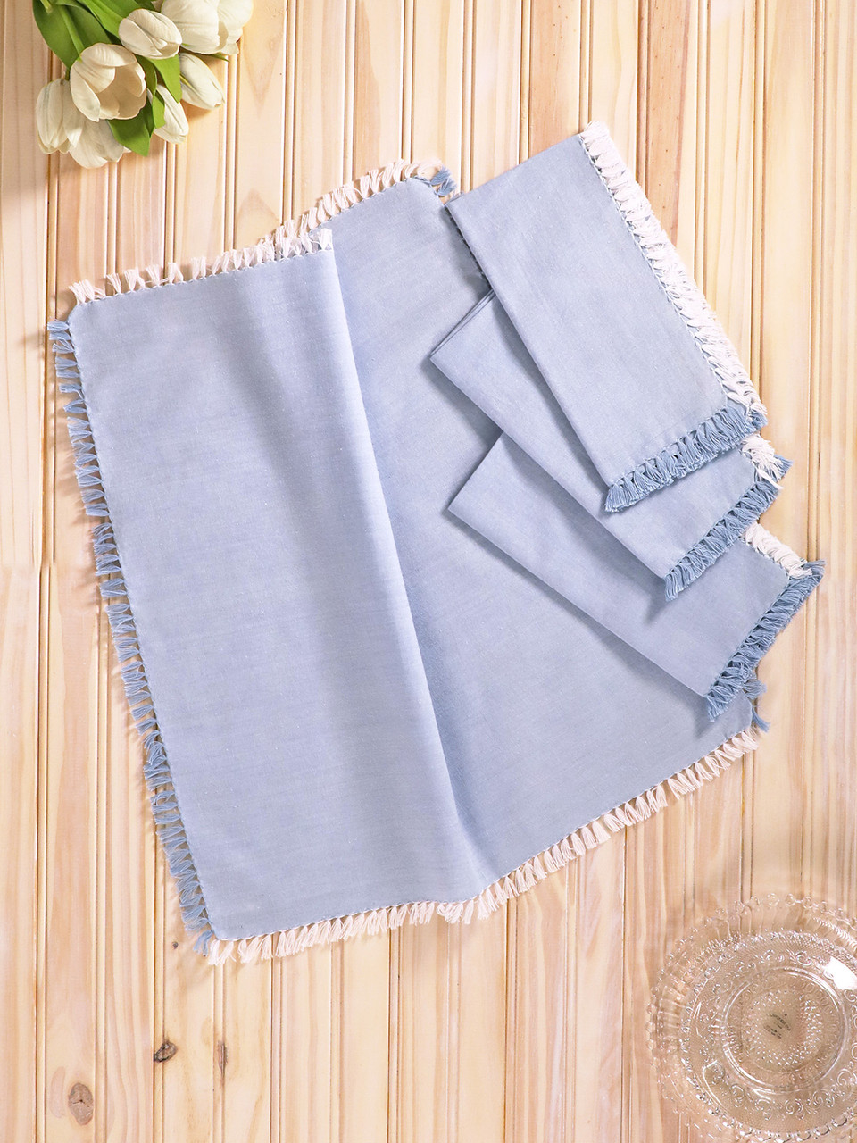 April Cornell Chambray Napkin - Thumbnail 2