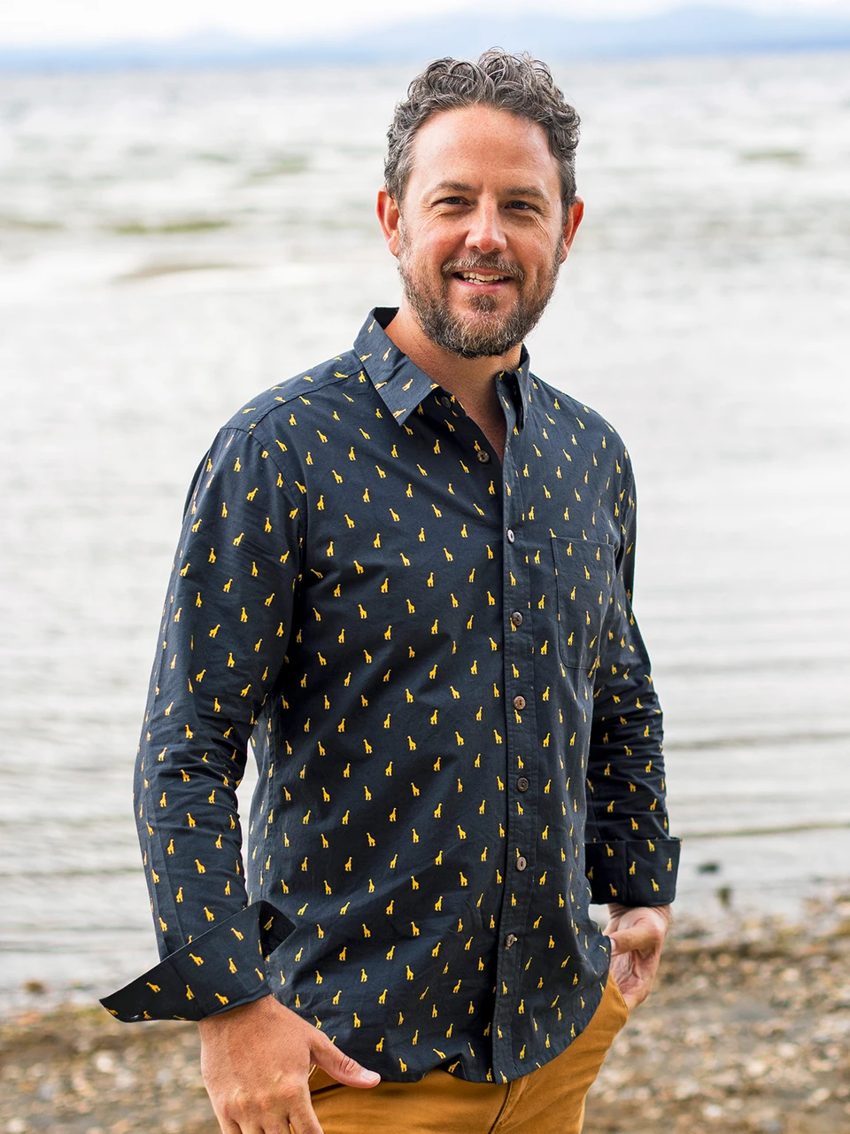 giraffe dress shirt Giraffe Nation Long Sleeve Shirt