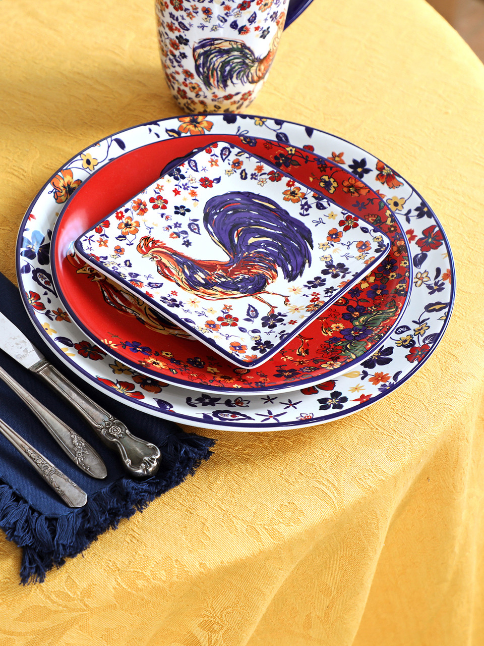 Morning Rooster Salad Plate | Shop Beautiful Designs by April Cornell