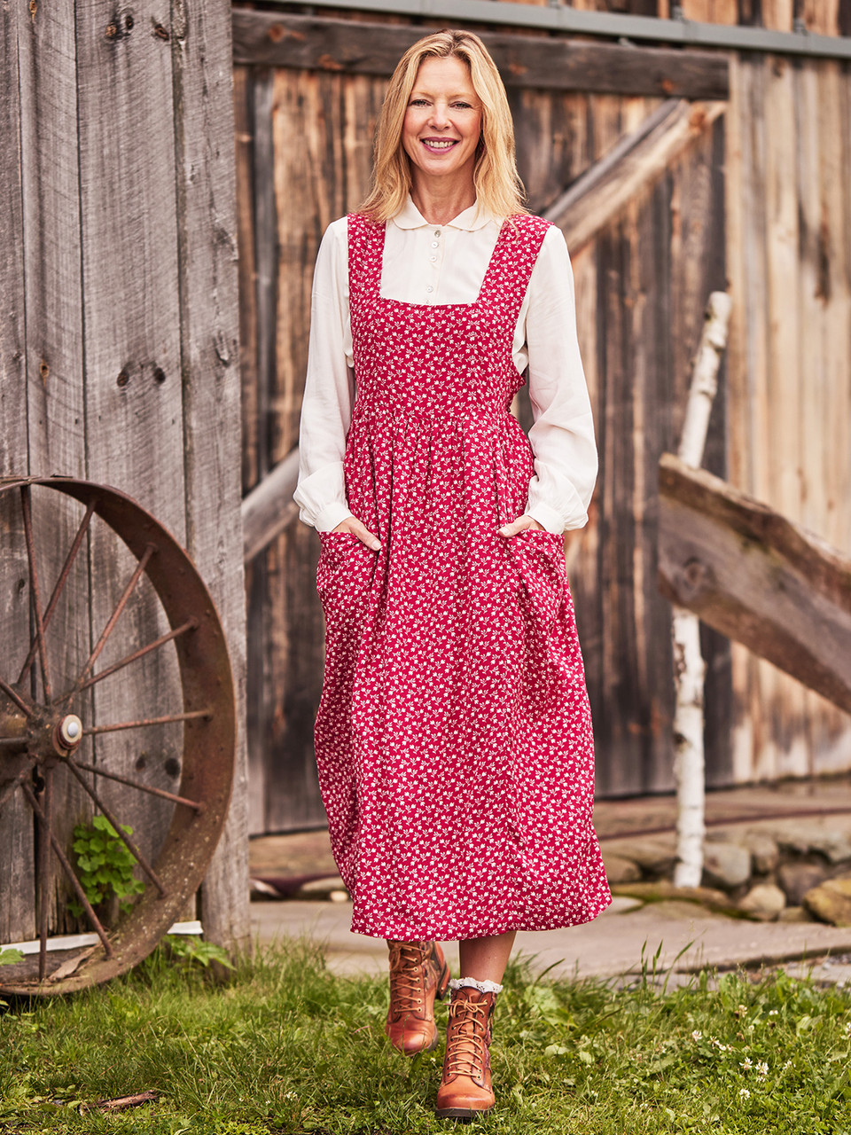Holly Berry Pinafore Dress | Shop Beautiful Designs by April Cornell