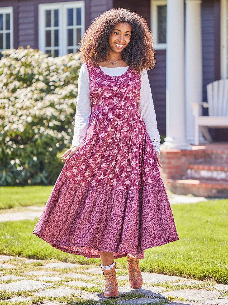 ワンピース Tippi Pinafore  Black Denim 2Y Tippi Pinafore, Eco Wash – Soor Ploom