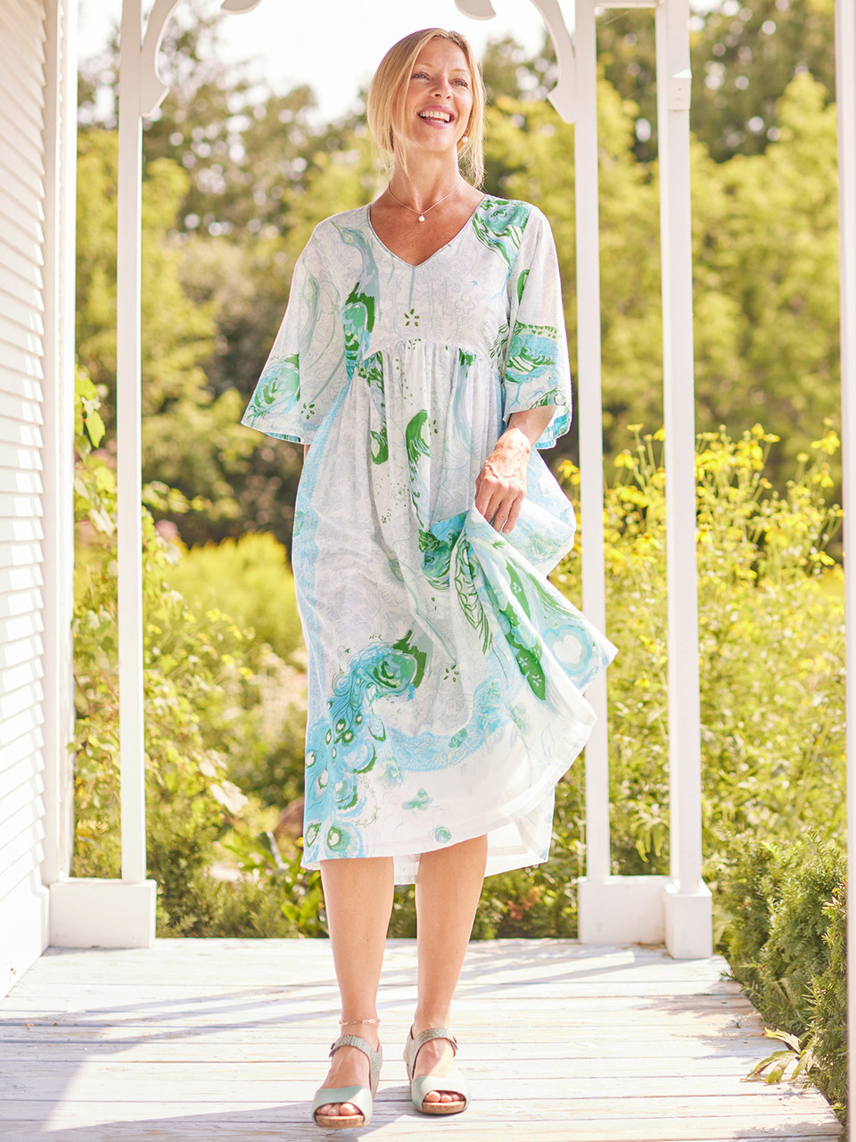 April Dress Pewter main image 1