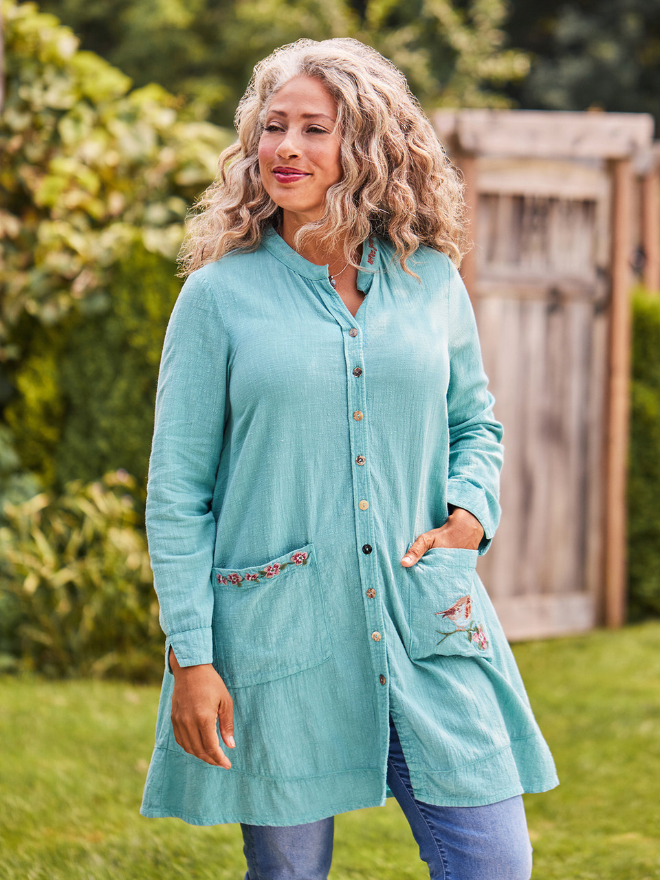 その他 soorploom smock moonstone Nature Artist Smock | Shop Beautiful Designs by April Cornell
