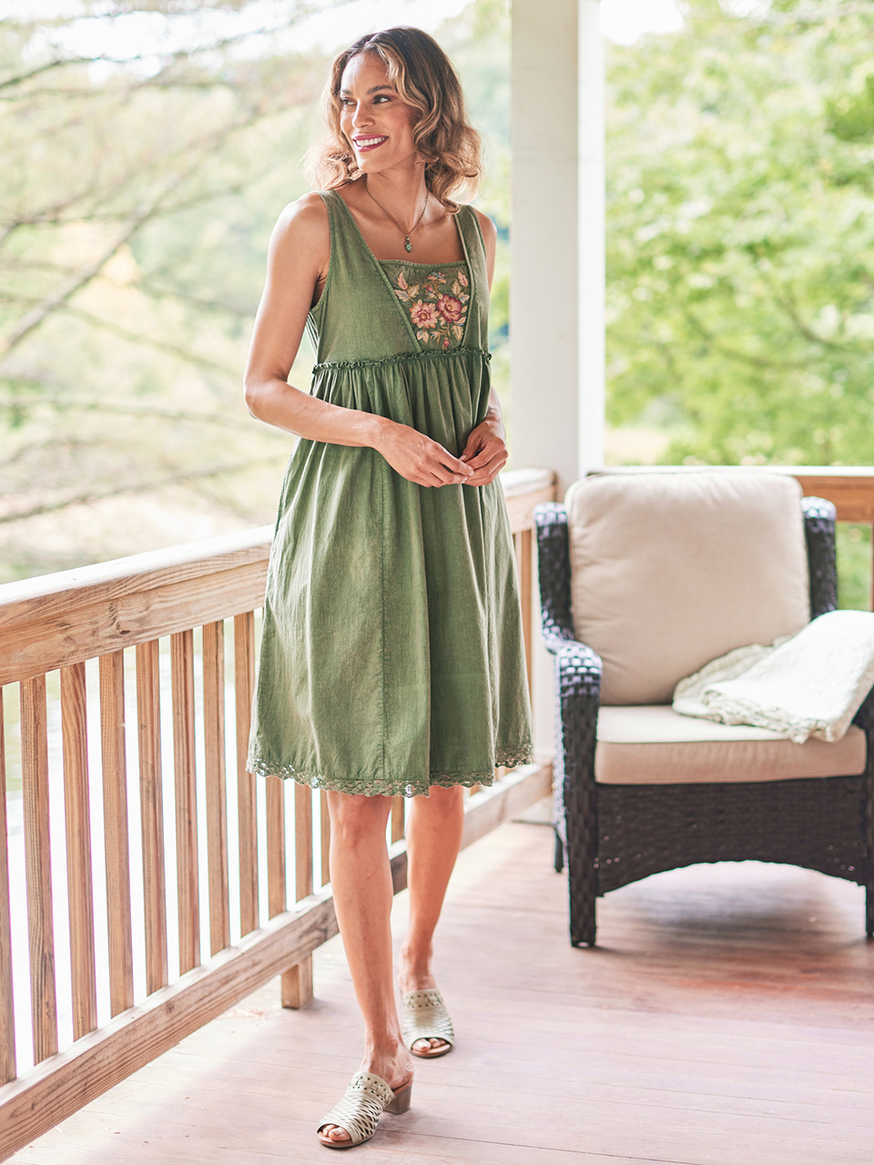Summer Hour Dress - Olive