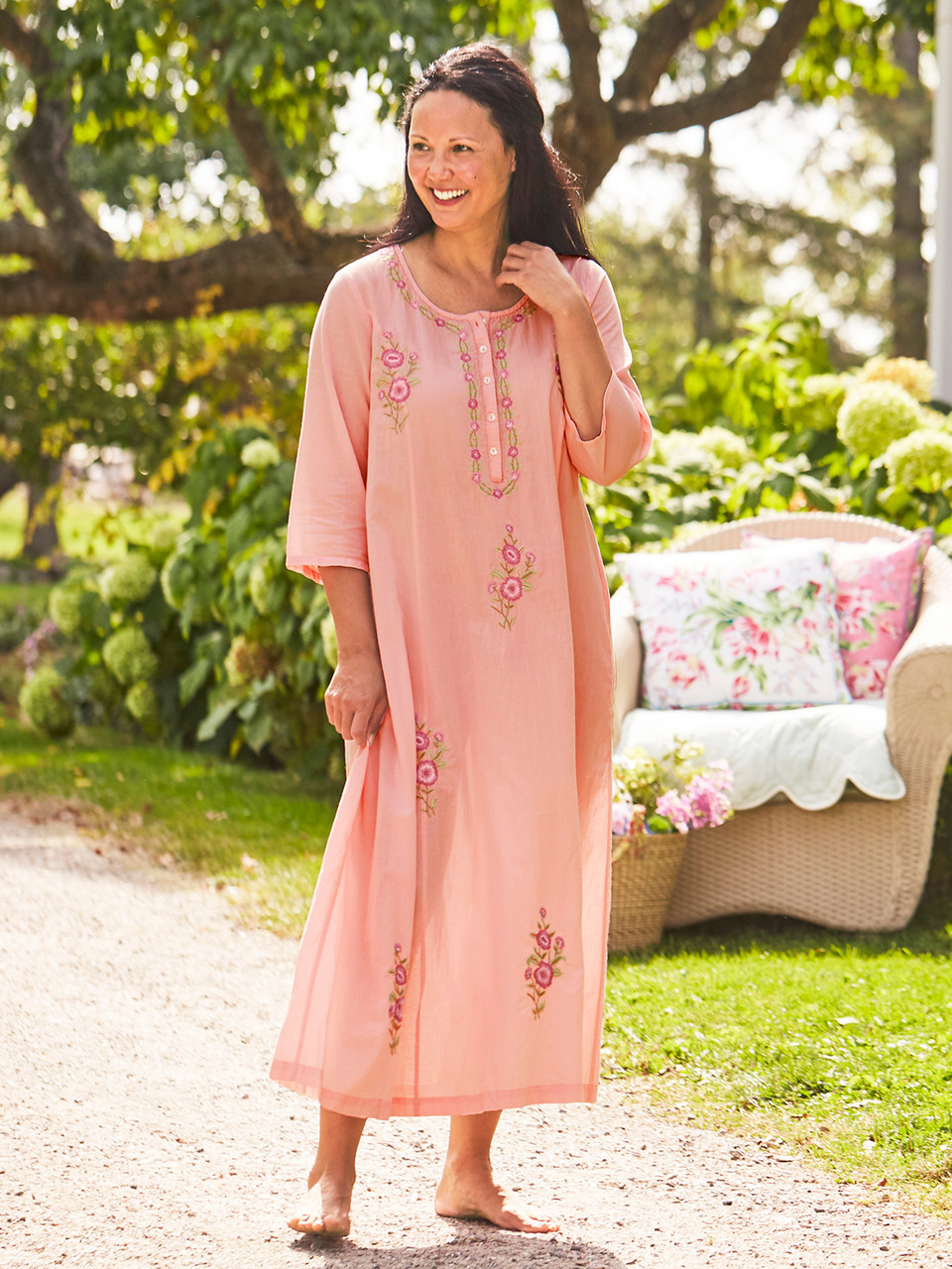 Retreat Caftan - Soft Rose | Shop Beautiful Designs by April Cornell