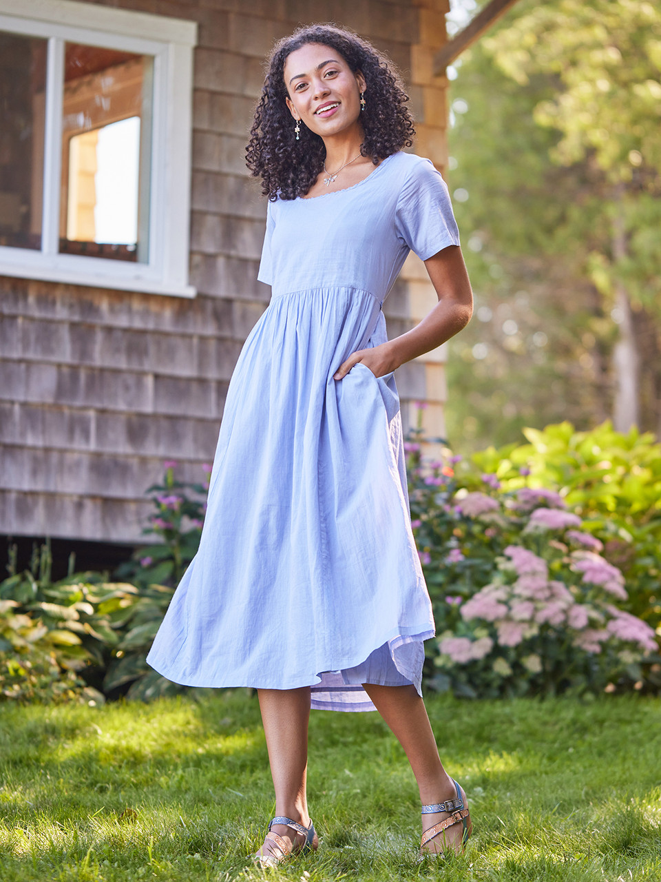 Bronte Dress Periwinkle Shop Beautiful Designs by April Cornell