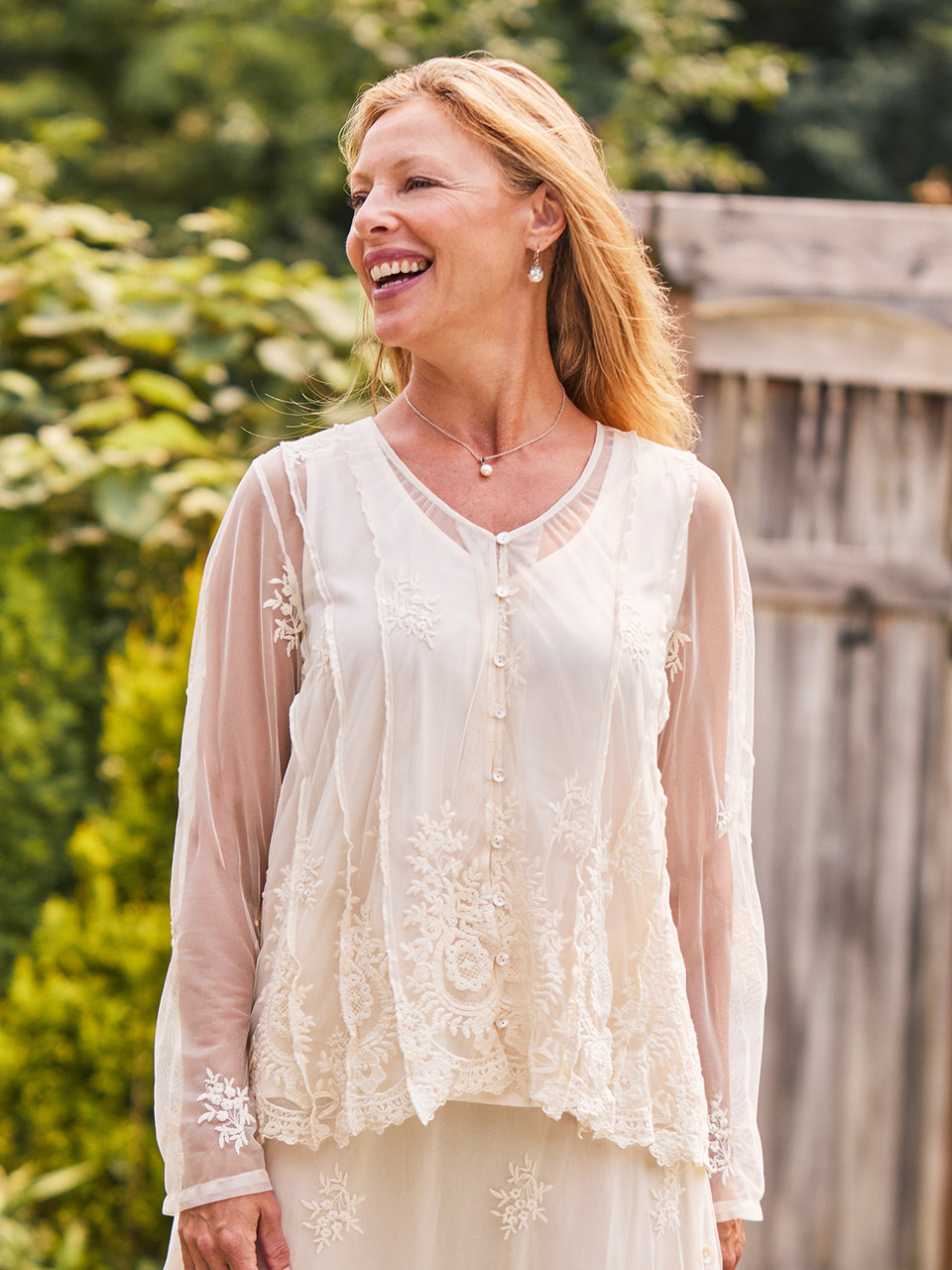 Occasion Lace Blouse Cream | Size XS | April Cornell Occasion Lace Blouse Cream | Size XS | April Cornell