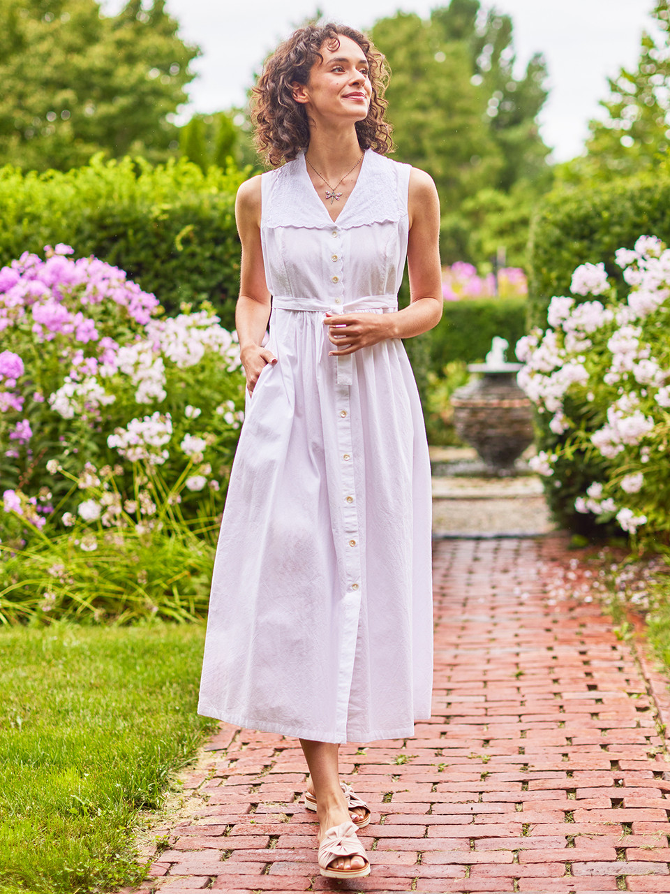Yesterday Dress White | Size L | April Cornell