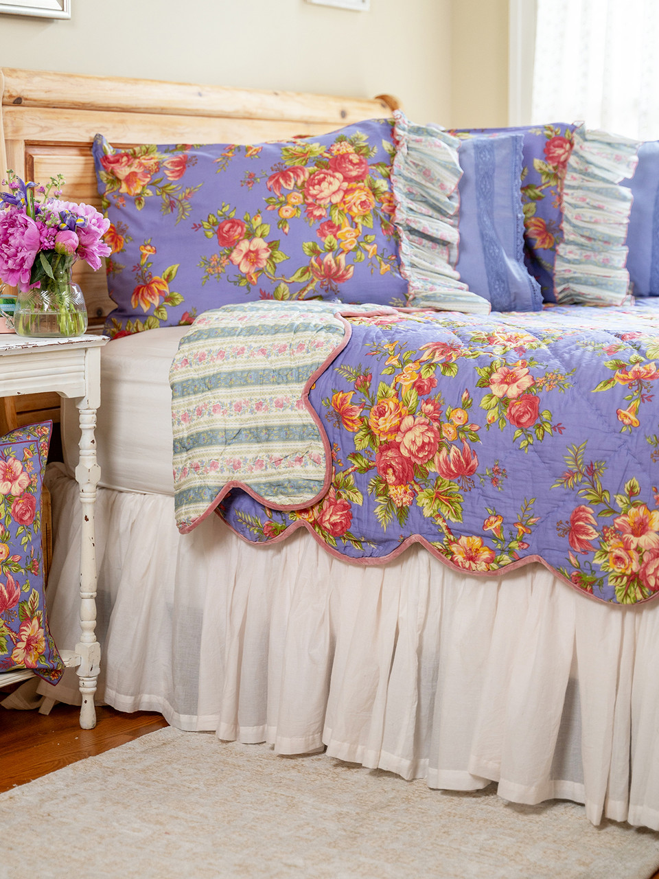 Rosemary Quilt - Periwinkle | Shop Beautiful Designs by April Cornell