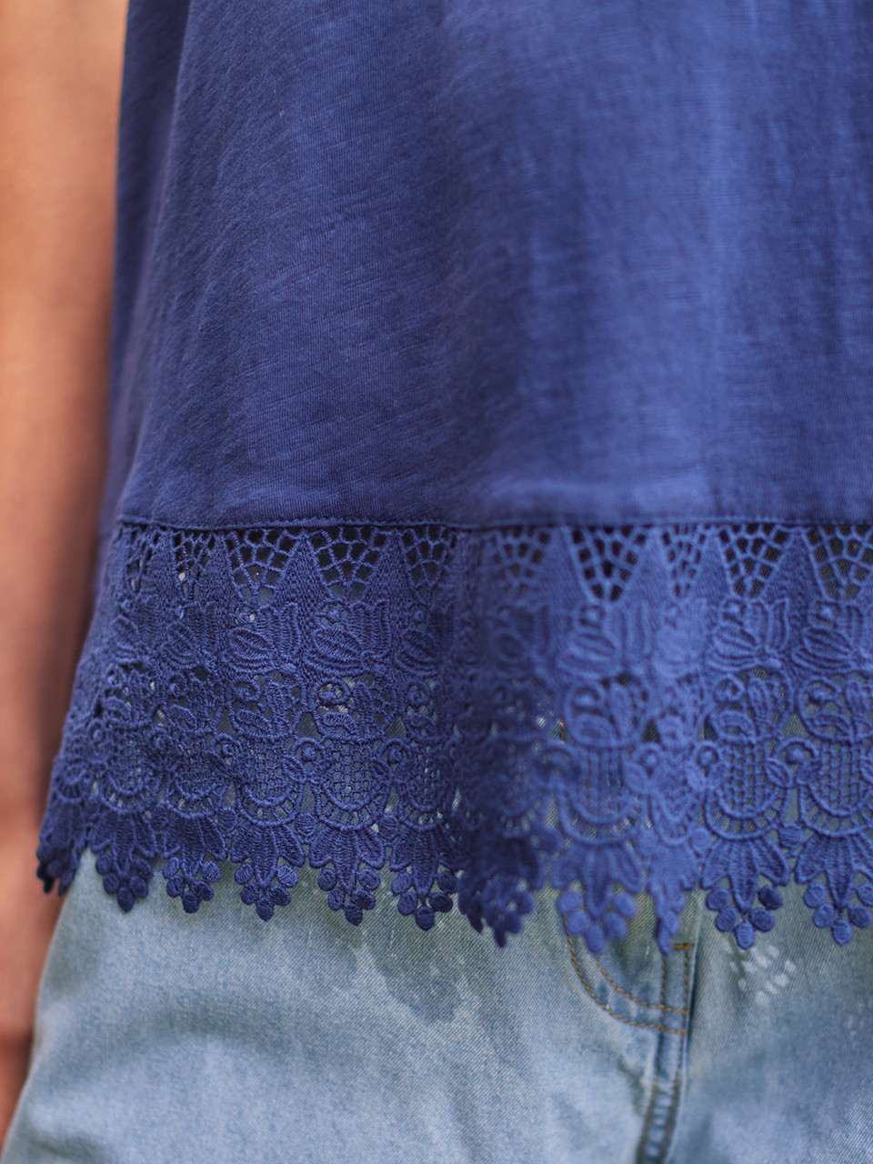Jenny Jersey Camisole - Navy | Shop Beautiful Designs by April Cornell
