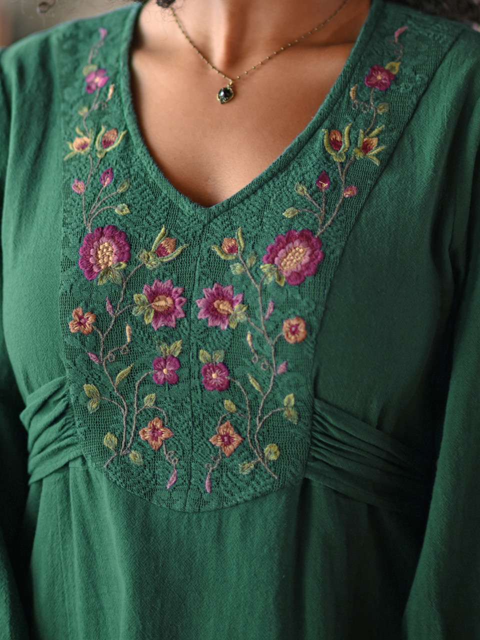 Faire Dress - Forest Green | Shop Beautiful Designs by April Cornell Faire Dress - Forest Green | Shop Beautiful Designs by April Cornell