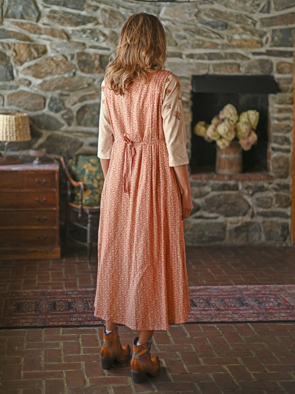 Forget Me Not Pinafore Dress - Terracotta | Shop Beautiful Designs