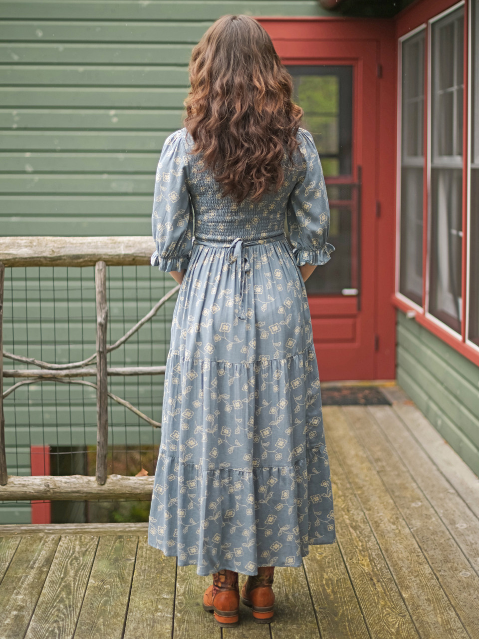 Stay Home Today Smocked Dress - Smoke Grey | Shop Beautiful