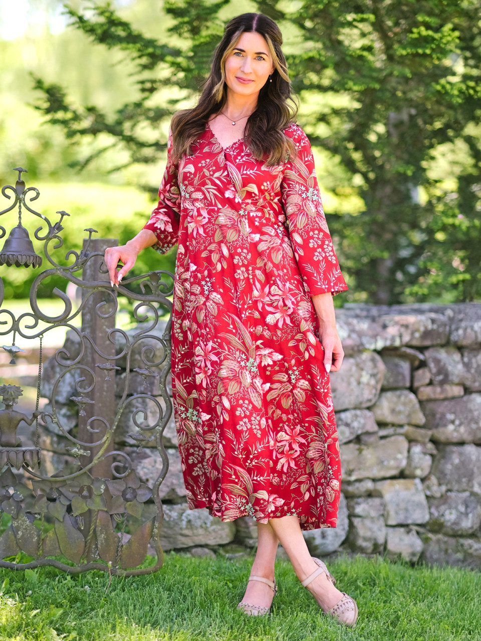 Milkweed Dress - Red | Shop Beautiful Designs by April Cornell