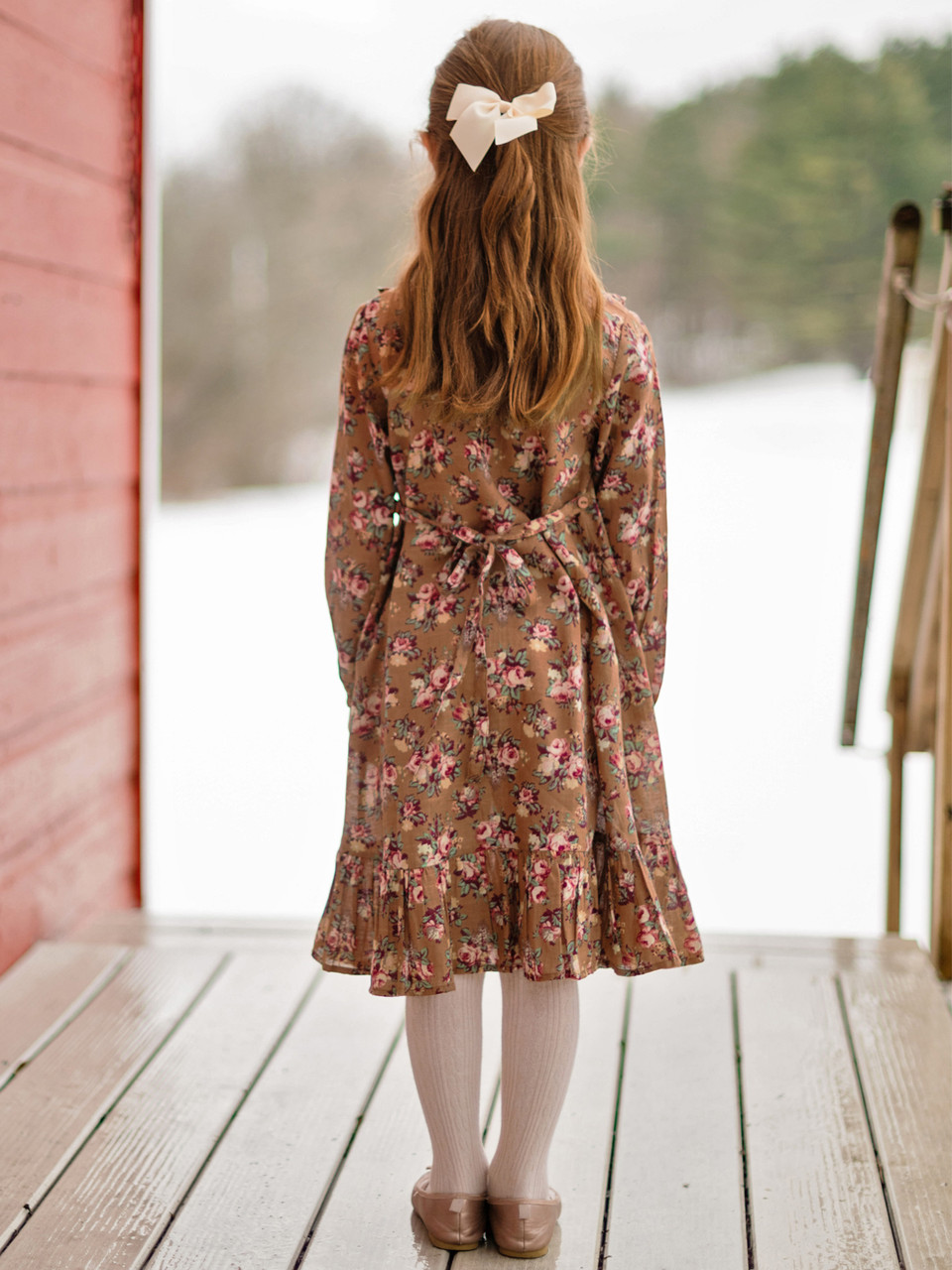 Elizabeth Garden Kids Dress - Latte | Shop Beautiful Designs by