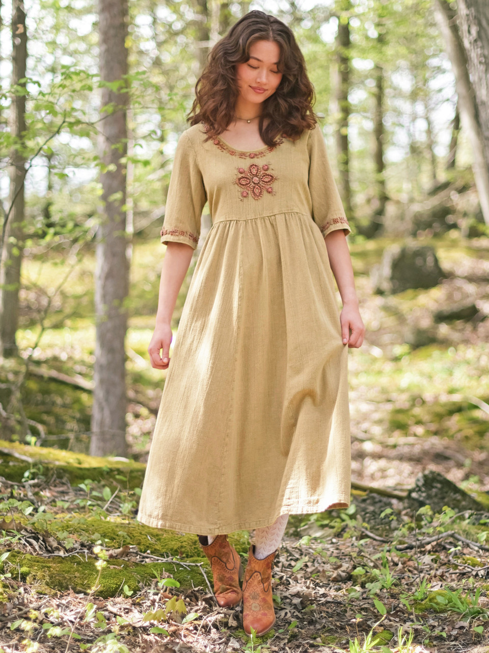 Golden Honey Dress - Honey | Shop Beautiful Designs by April Cornell