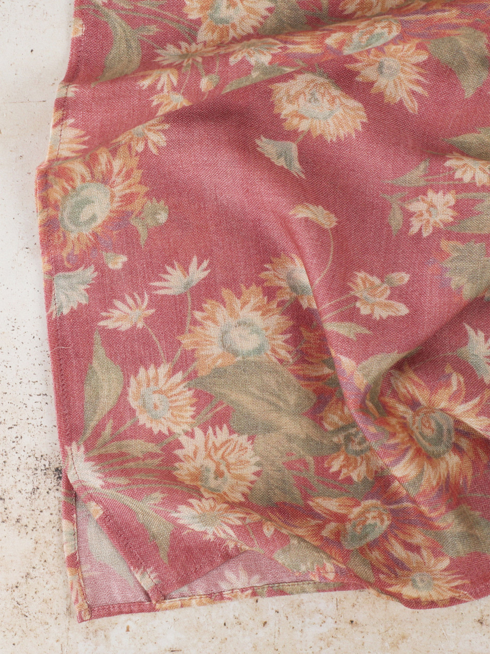 Marguerite Wool Scarf - Rust | Shop Beautiful Designs by April Cornell