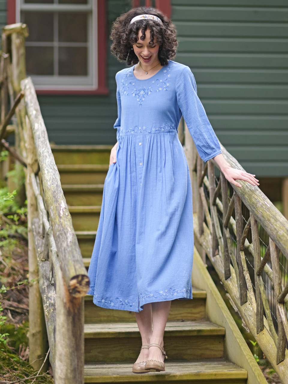 Fiona Dress - Periwinkle | Shop Beautiful Designs by April Cornell