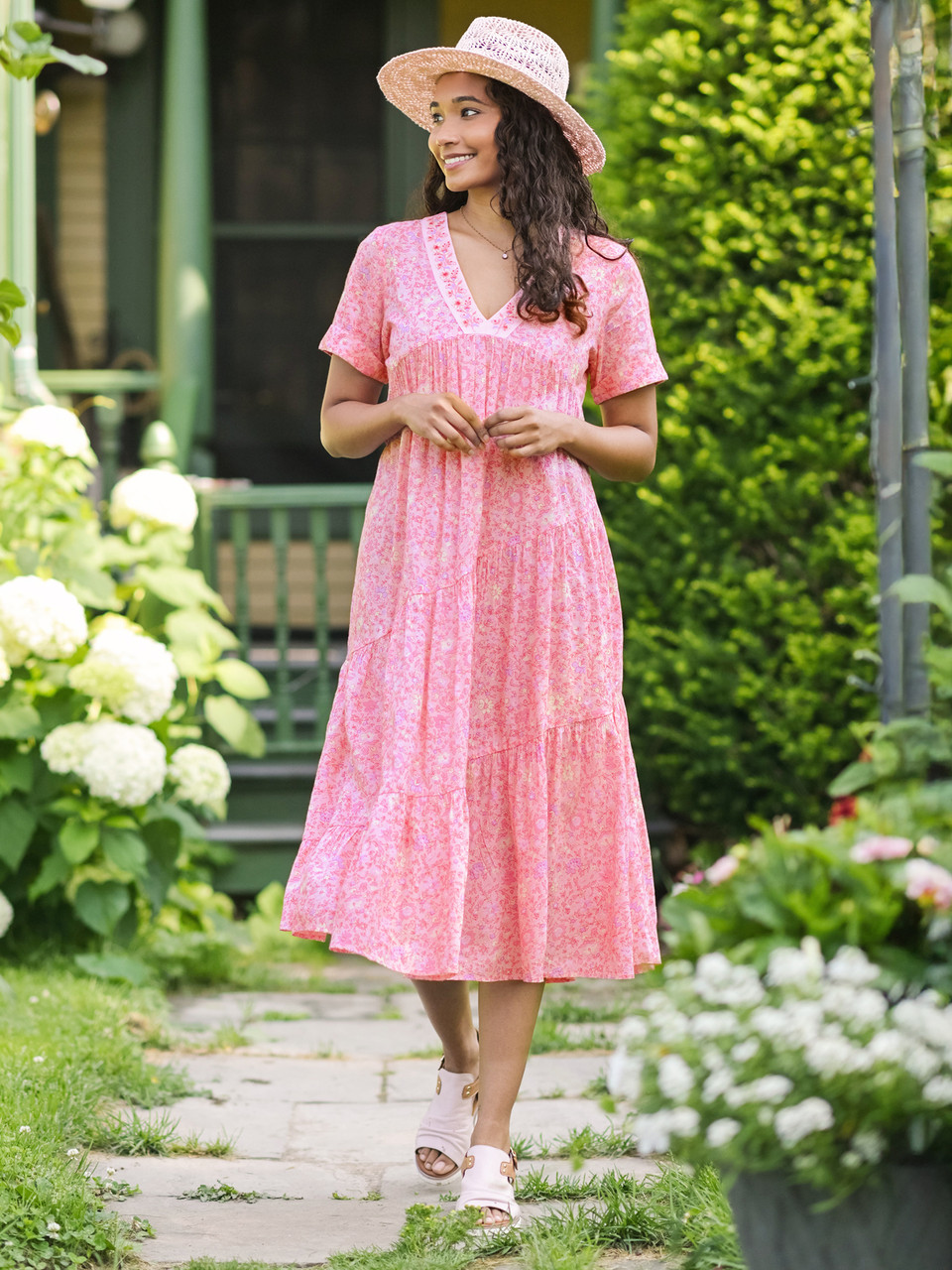 Heather Dress - Pink | Shop Beautiful Designs by April Cornell