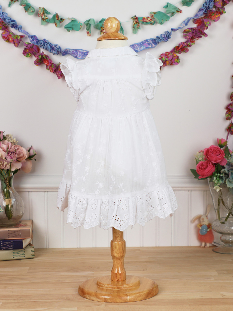 Maldives Baby Dress - White | Shop Beautiful Designs by April Cornell